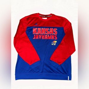 Adidas Kansas Jayhawks Crewneck - Size XL